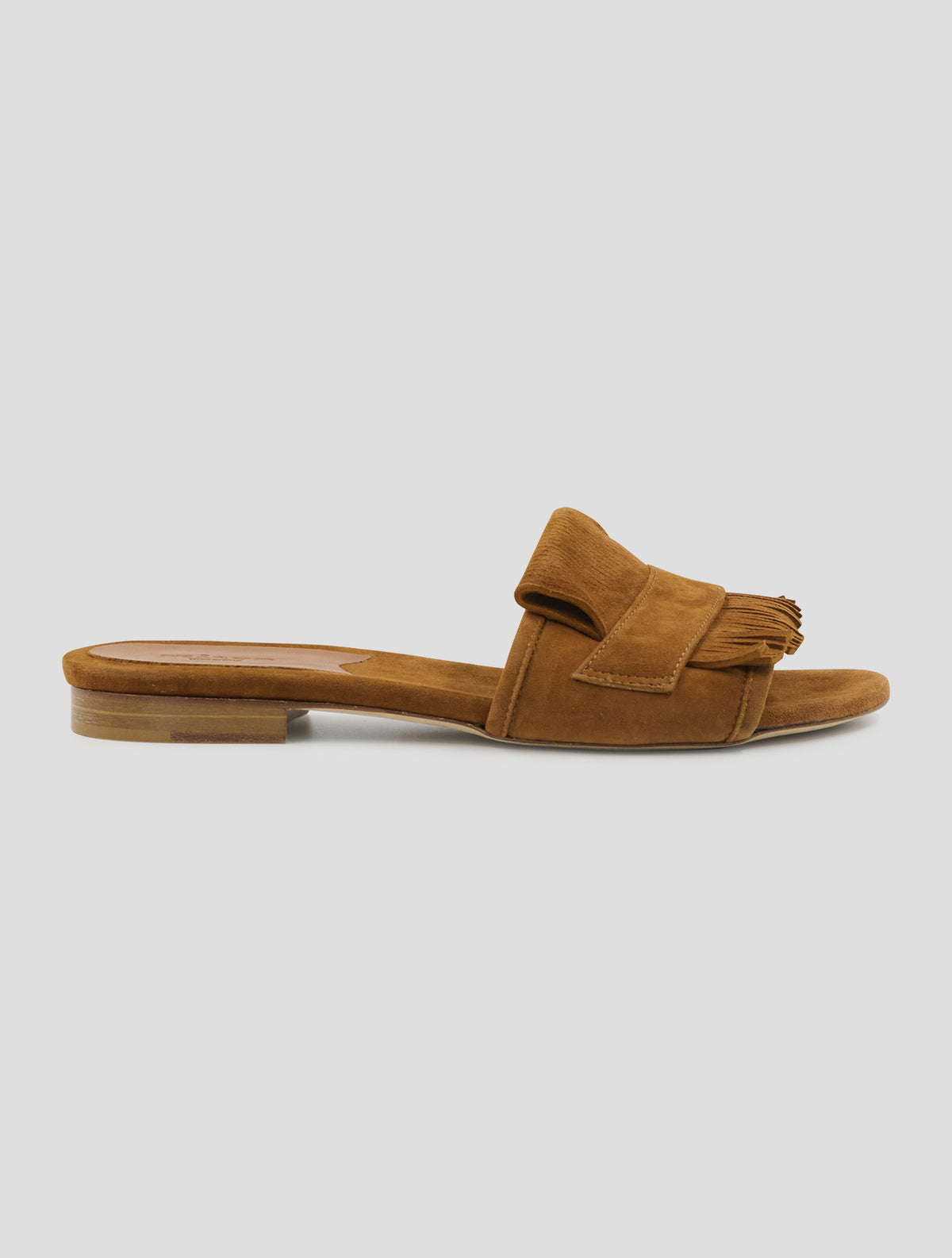 Kiton Brown Leather Suede Sandals