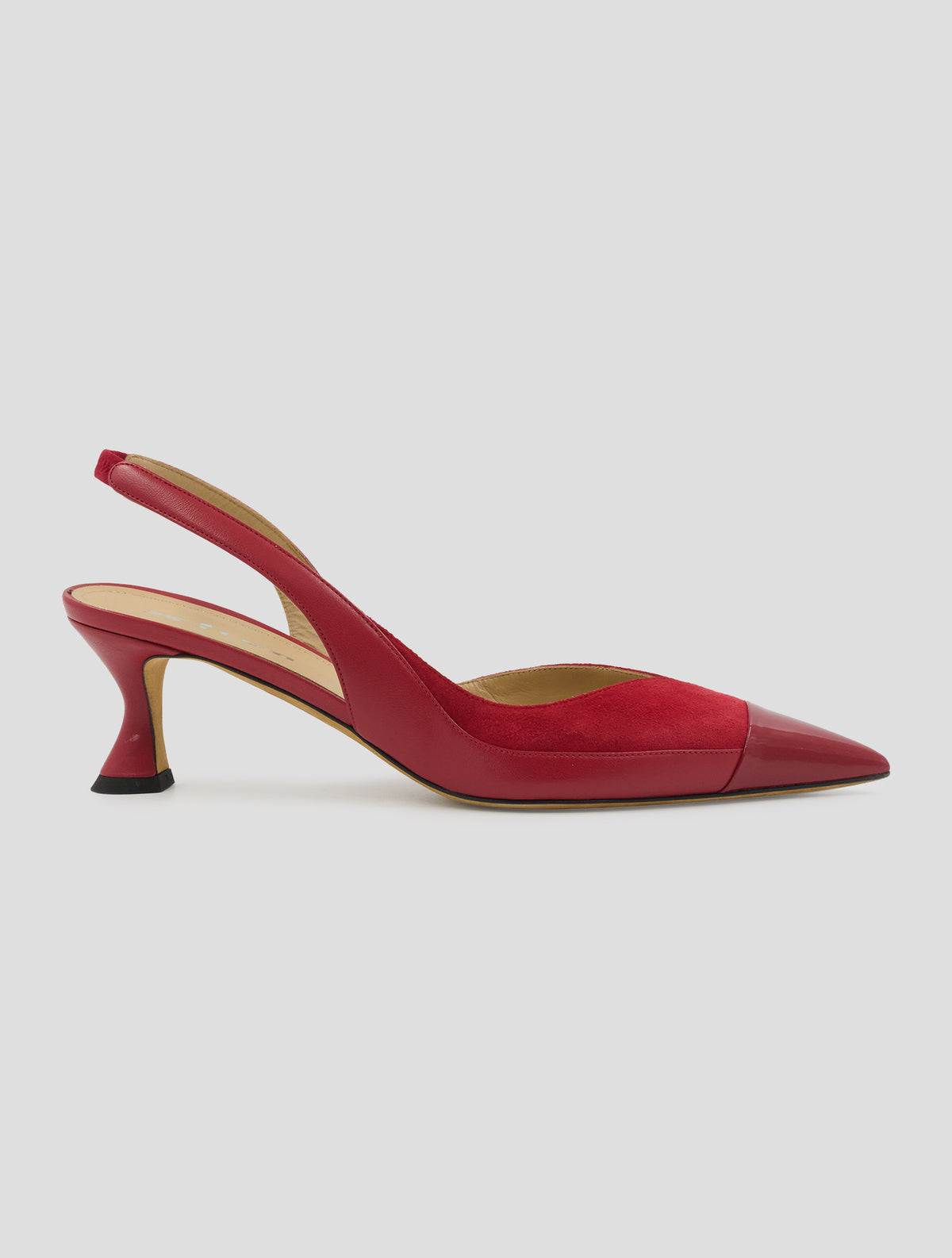 Kiton Red Leather Suede Leather  Decollete