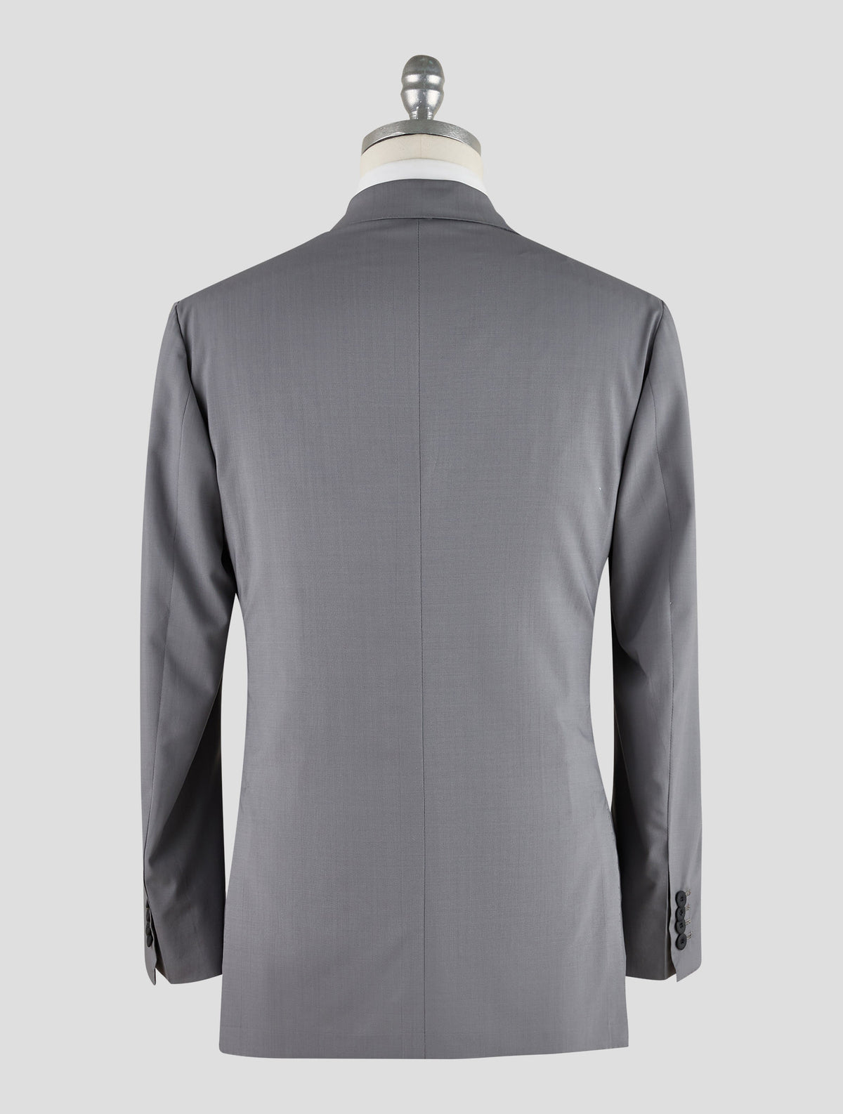 Kiton Knt Gray Virgin Wool Suit