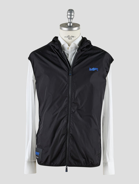 Kiton Knt Black Pa Gilet Coat