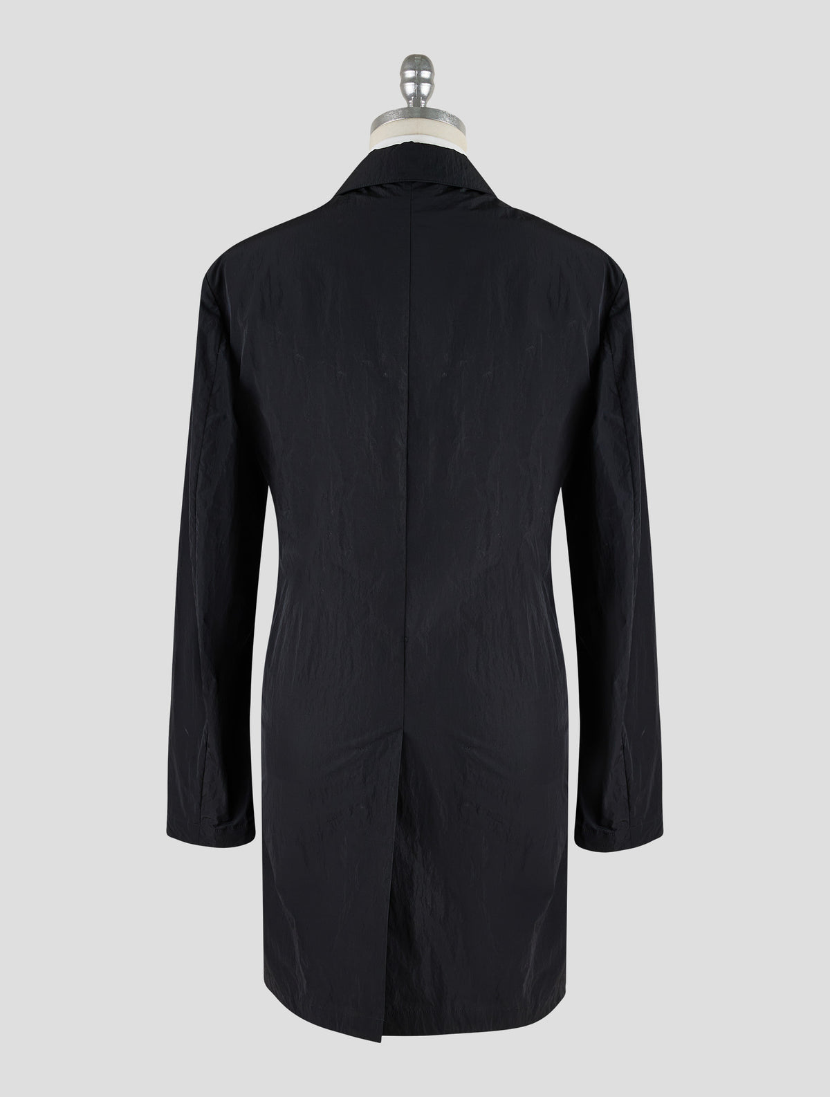 Kiton Knt Black Pa Overcoat