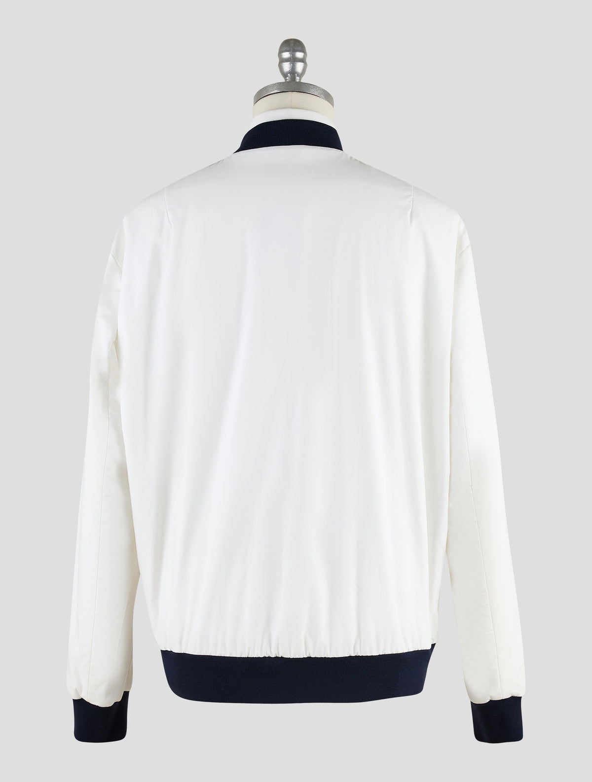 Kiton Knt White Cotton Coat
