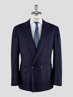 Kiton Knt Blue Cashmere Blazer