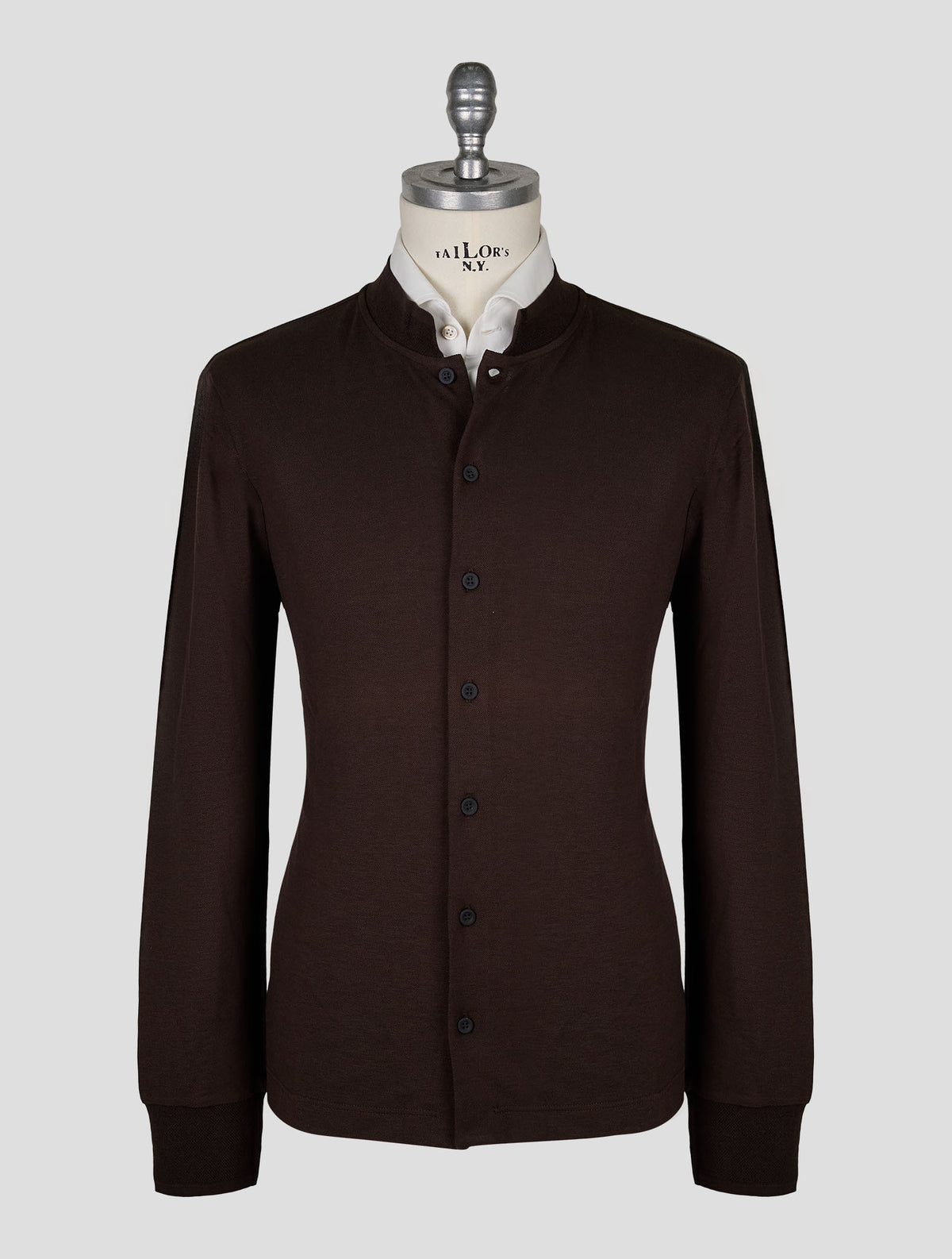 Kiton Knt Brown Cotton Silk Cardigan