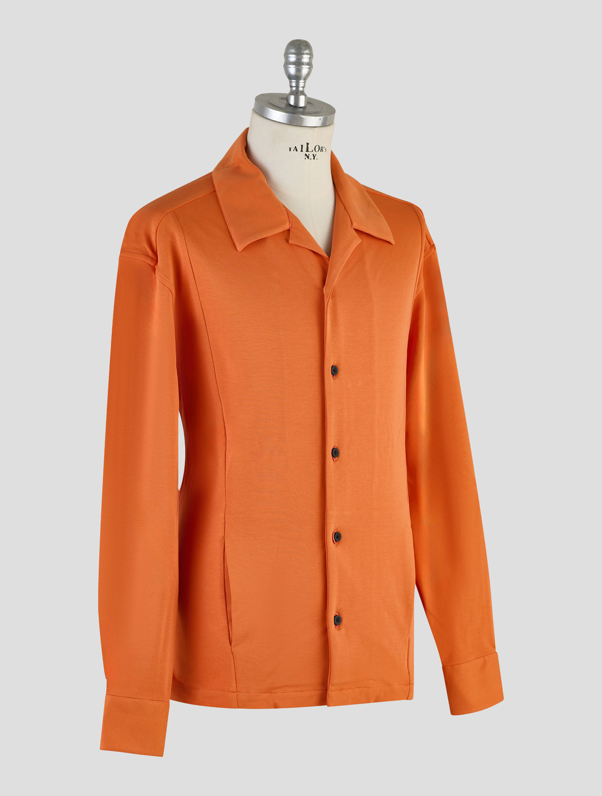 Kiton Knt Orange Cotton Ea Shirt