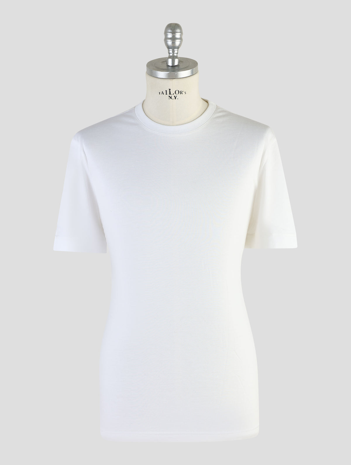 Kiton Knt White Cotton T-Shirt