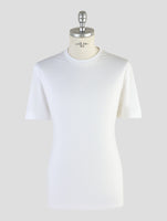 Kiton Knt White Cotton T-Shirt