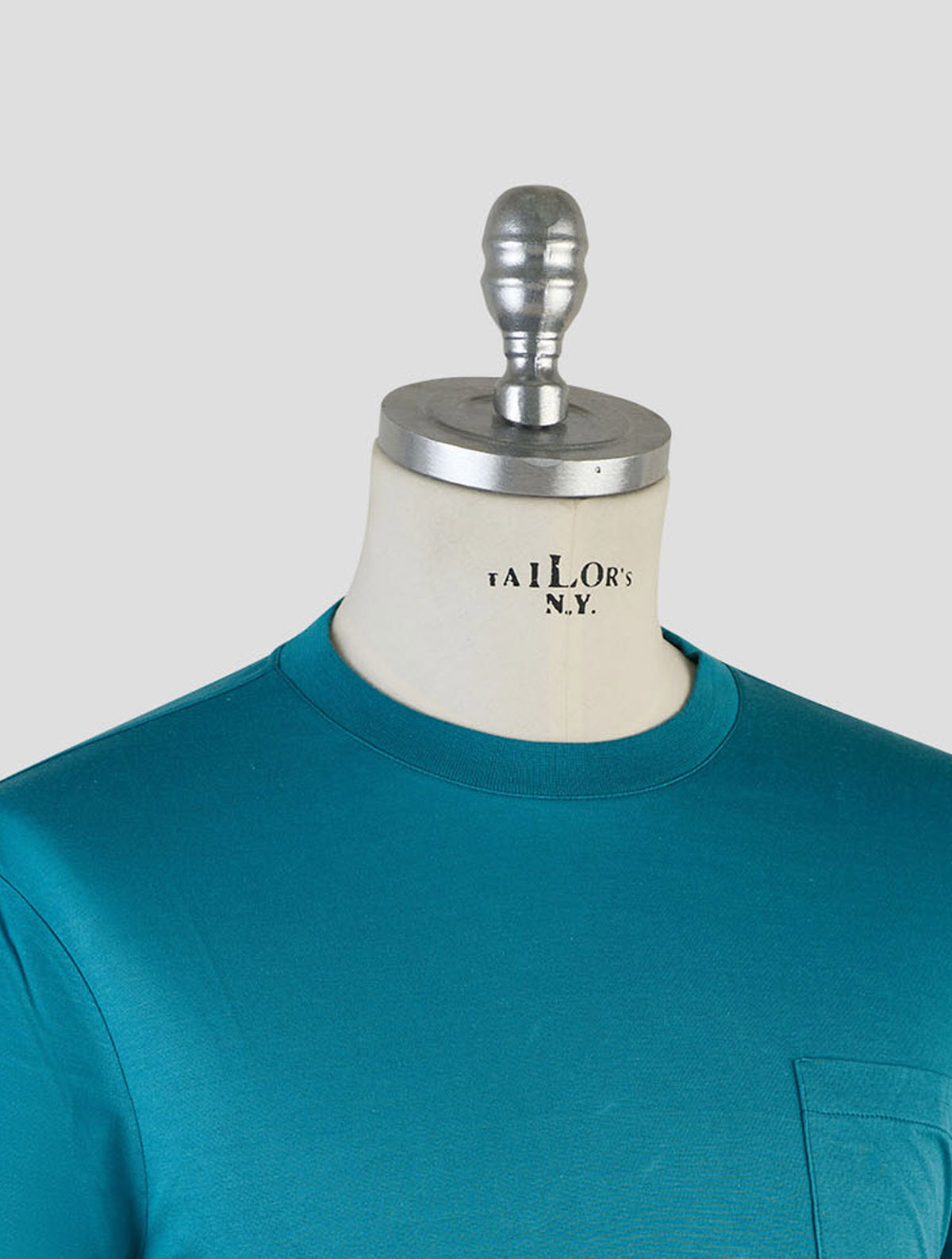 Kiton Knt Petrol Cotton T-Shirt
