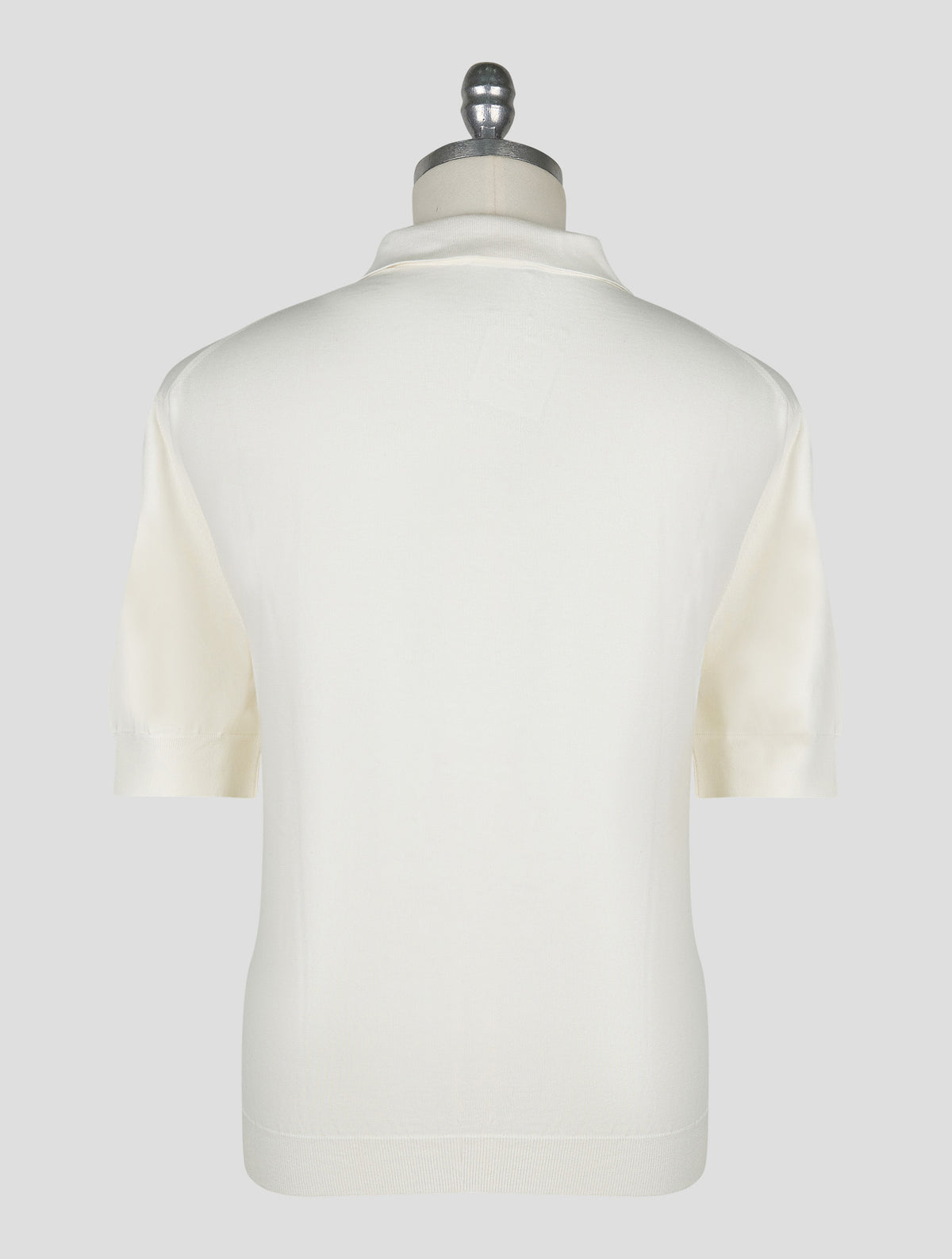 Kiton Knt White Cotton Polo