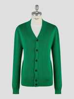 Kiton Knt Green Cotton Cardigan