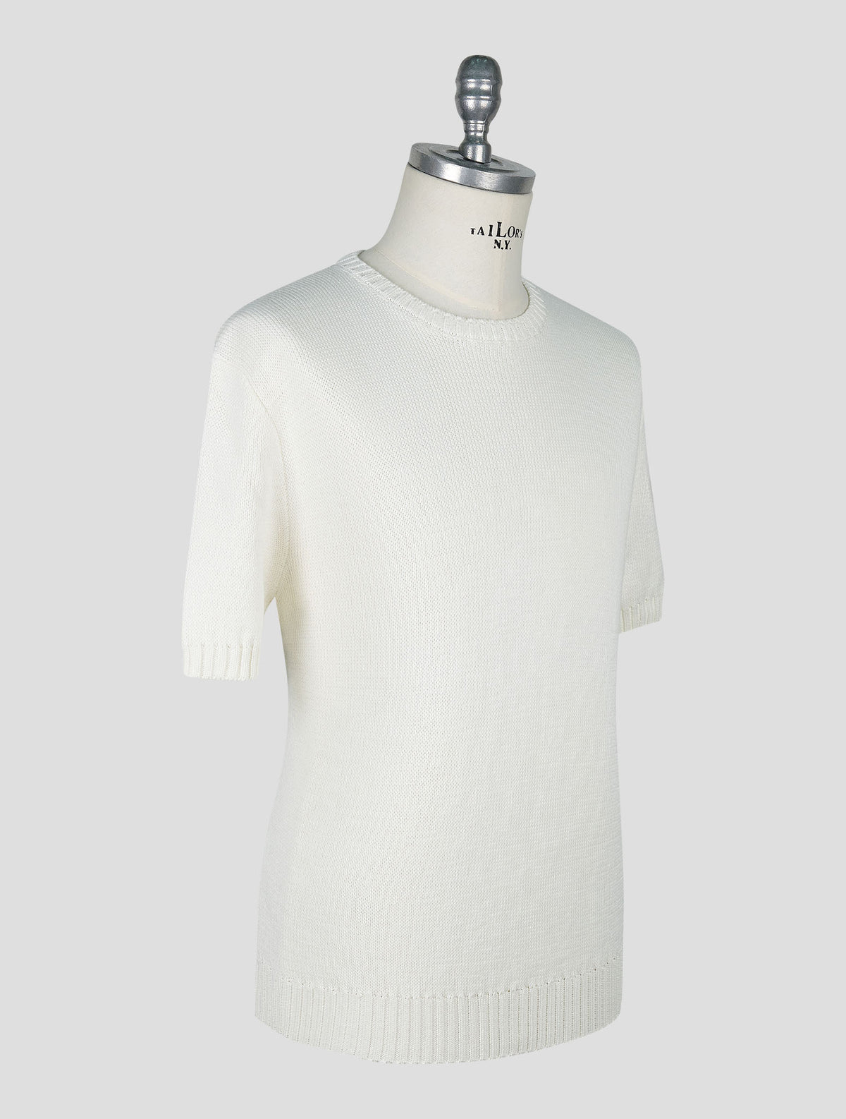 Kiton Knt White Cotton Polo