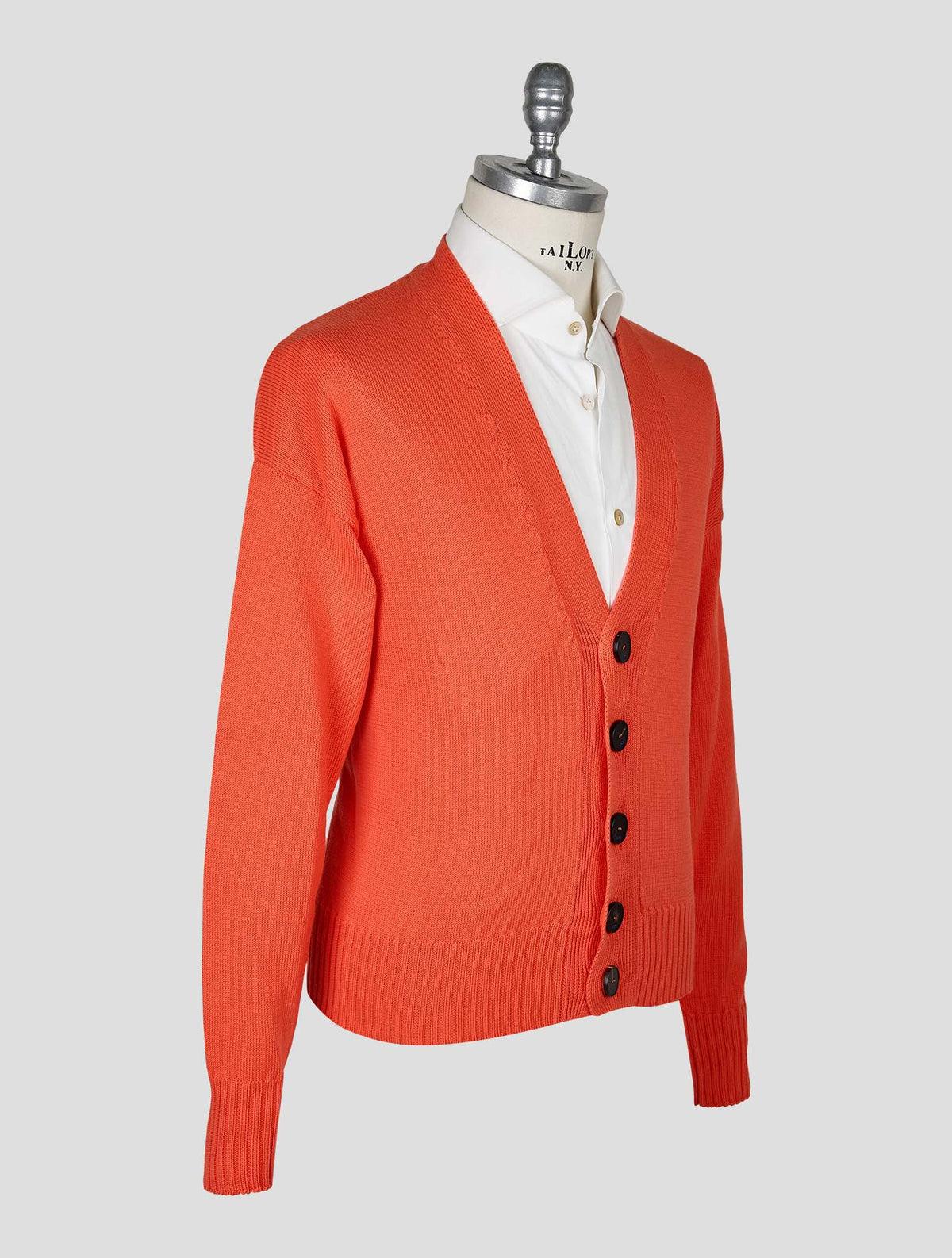Kiton Knt Coral Cotton Cardigan