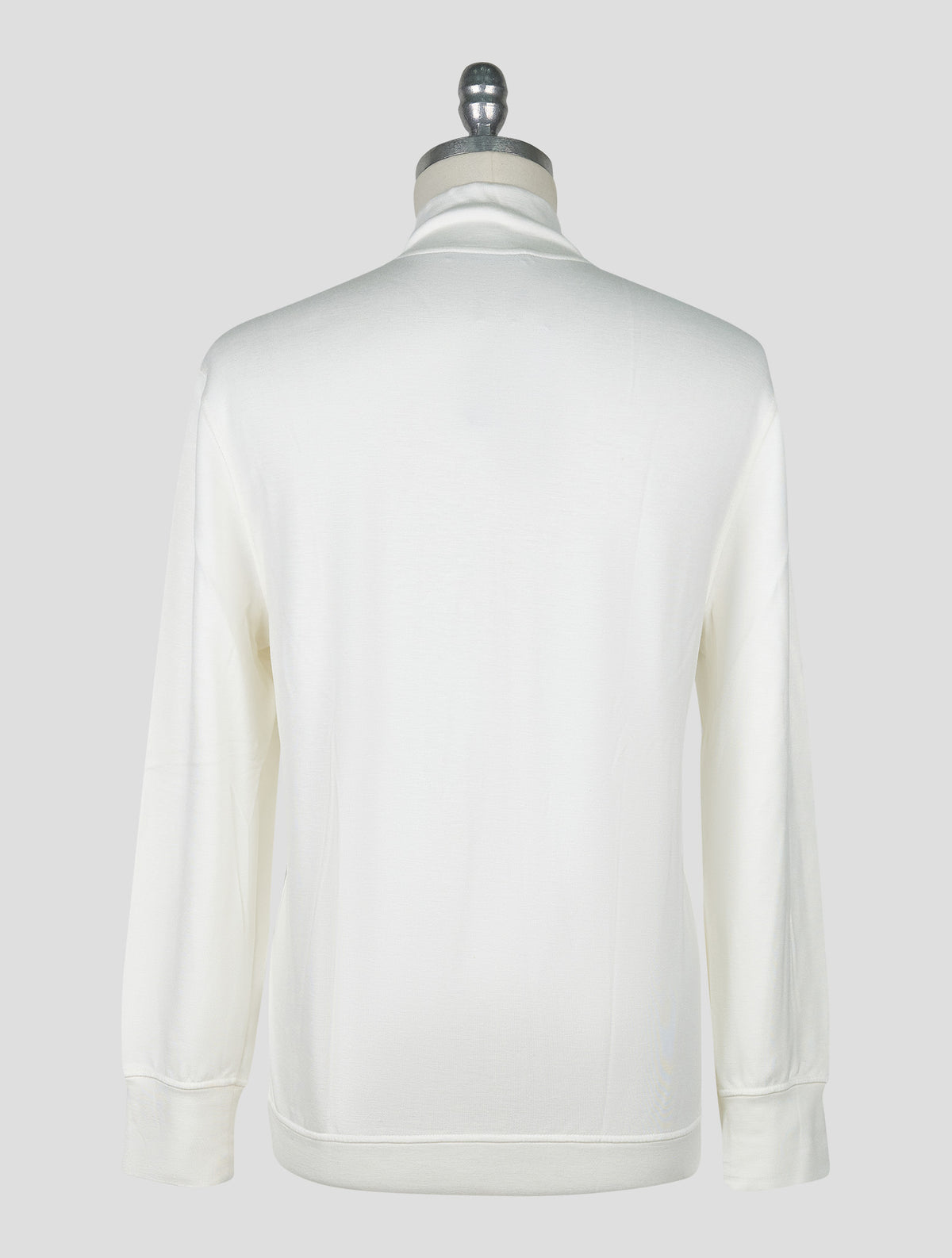 Kiton Knt White Viscose Ea Sweater Full Zip