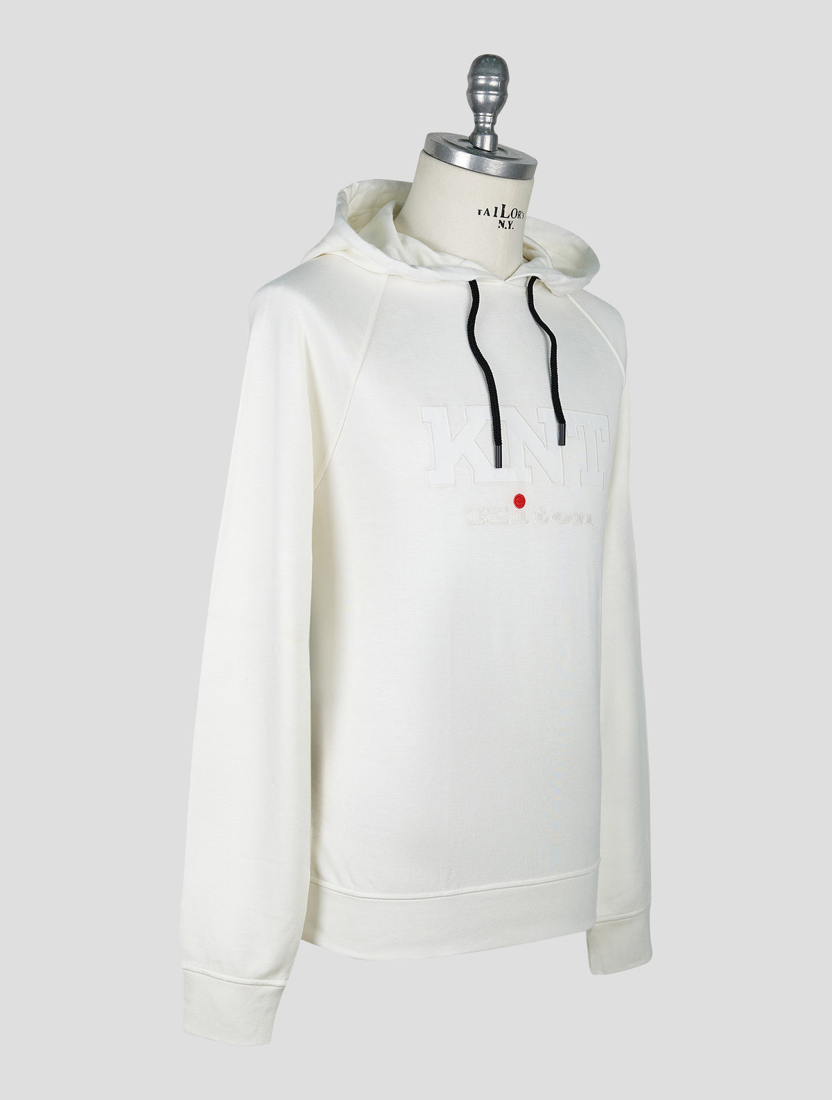 Kiton Knt White Viscose Ea Sweater Hoodie