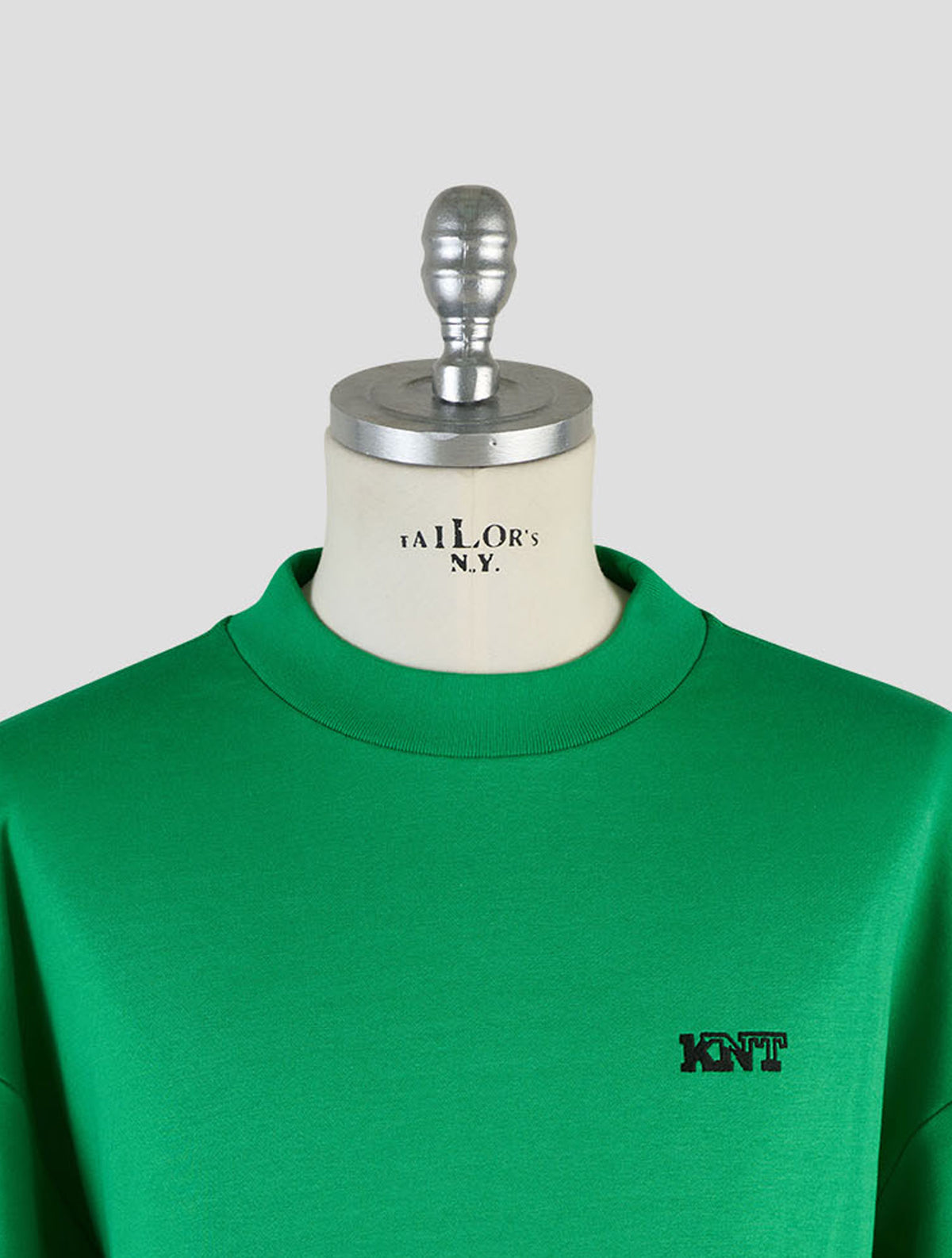 Kiton Knt Green Cotton Silk Sweater Crewneck