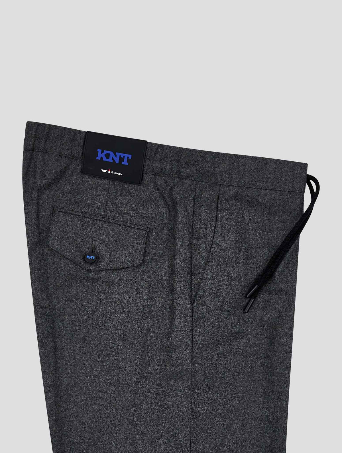 Kiton Knt Gray Virgin Wool Ea Pants