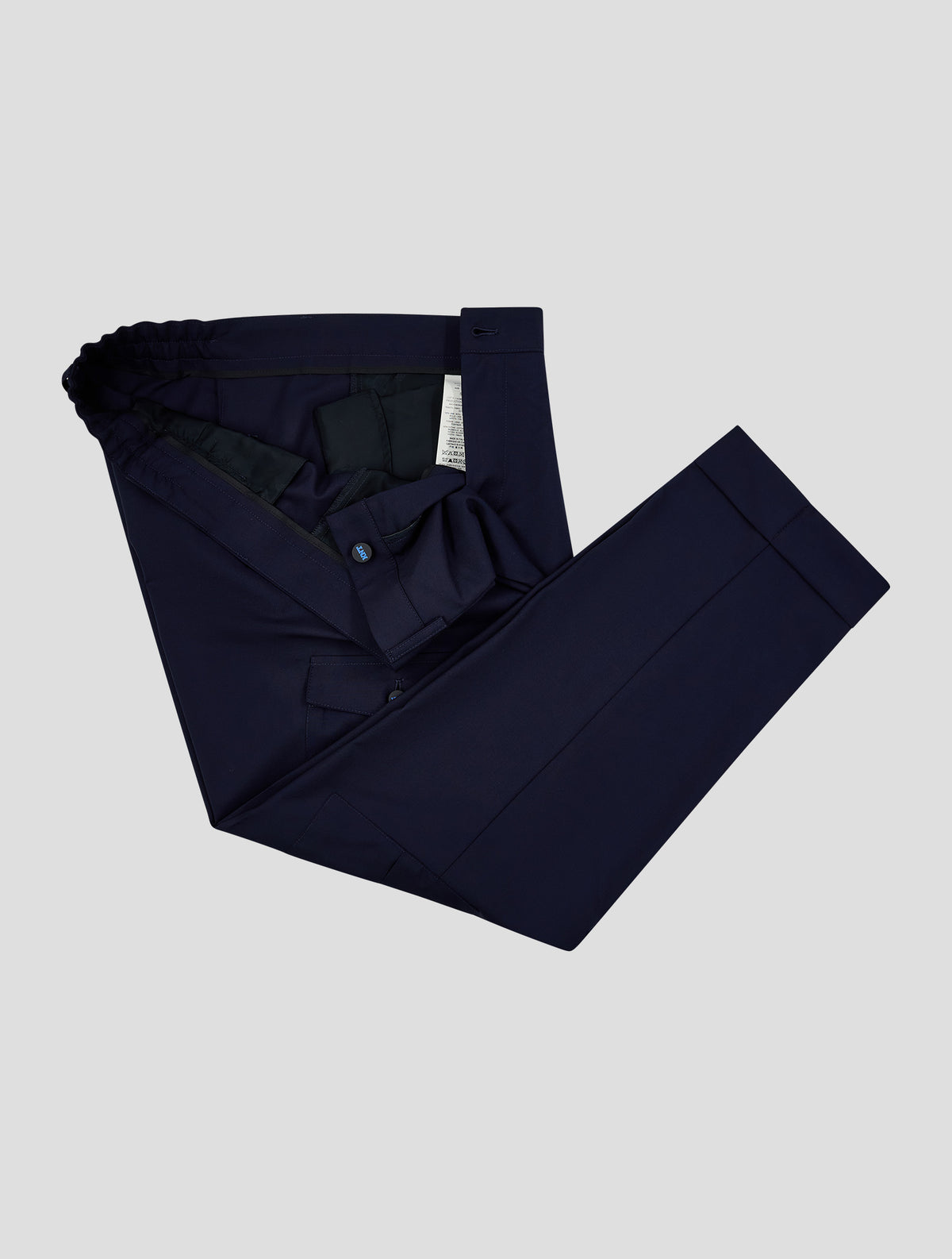 Kiton Knt Dark Blue Wool Pants