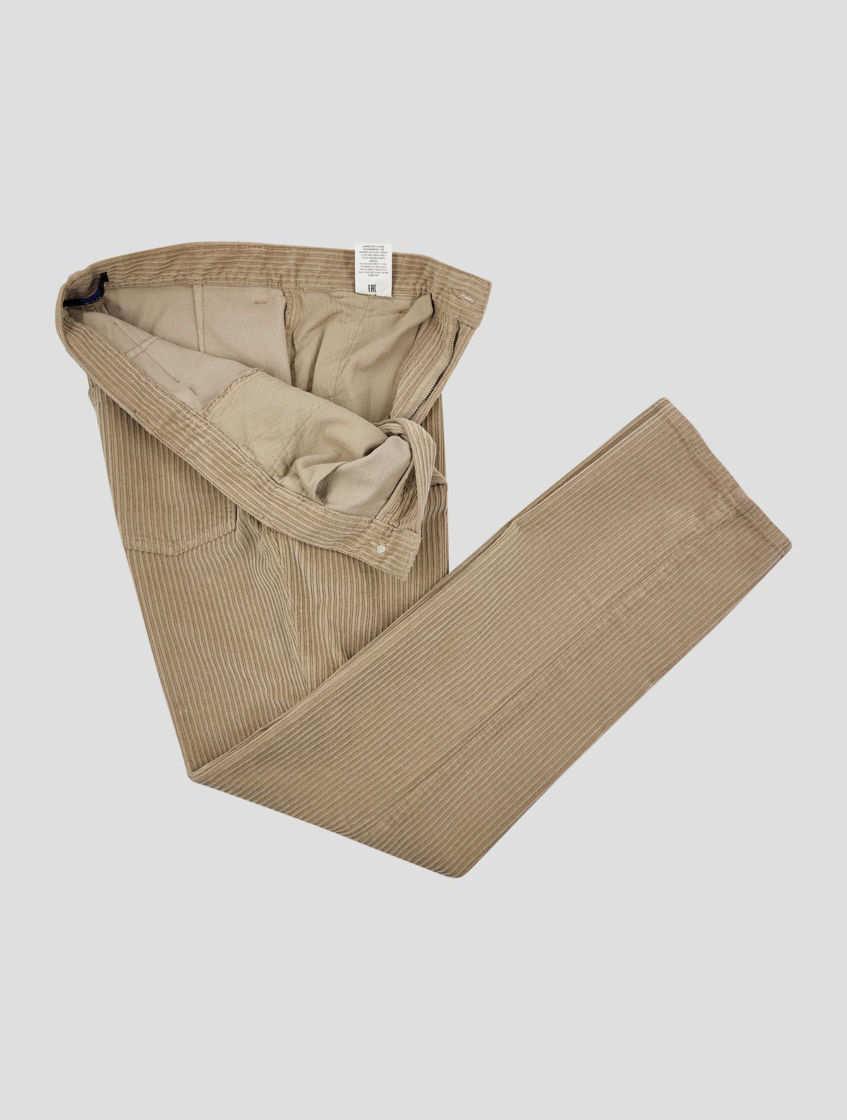 Kiton Knt Beige Cotton Ea Velvet Pants