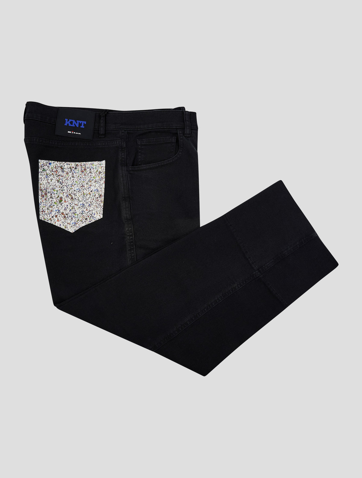 Kiton Knt Black Cotton Ea Jeans