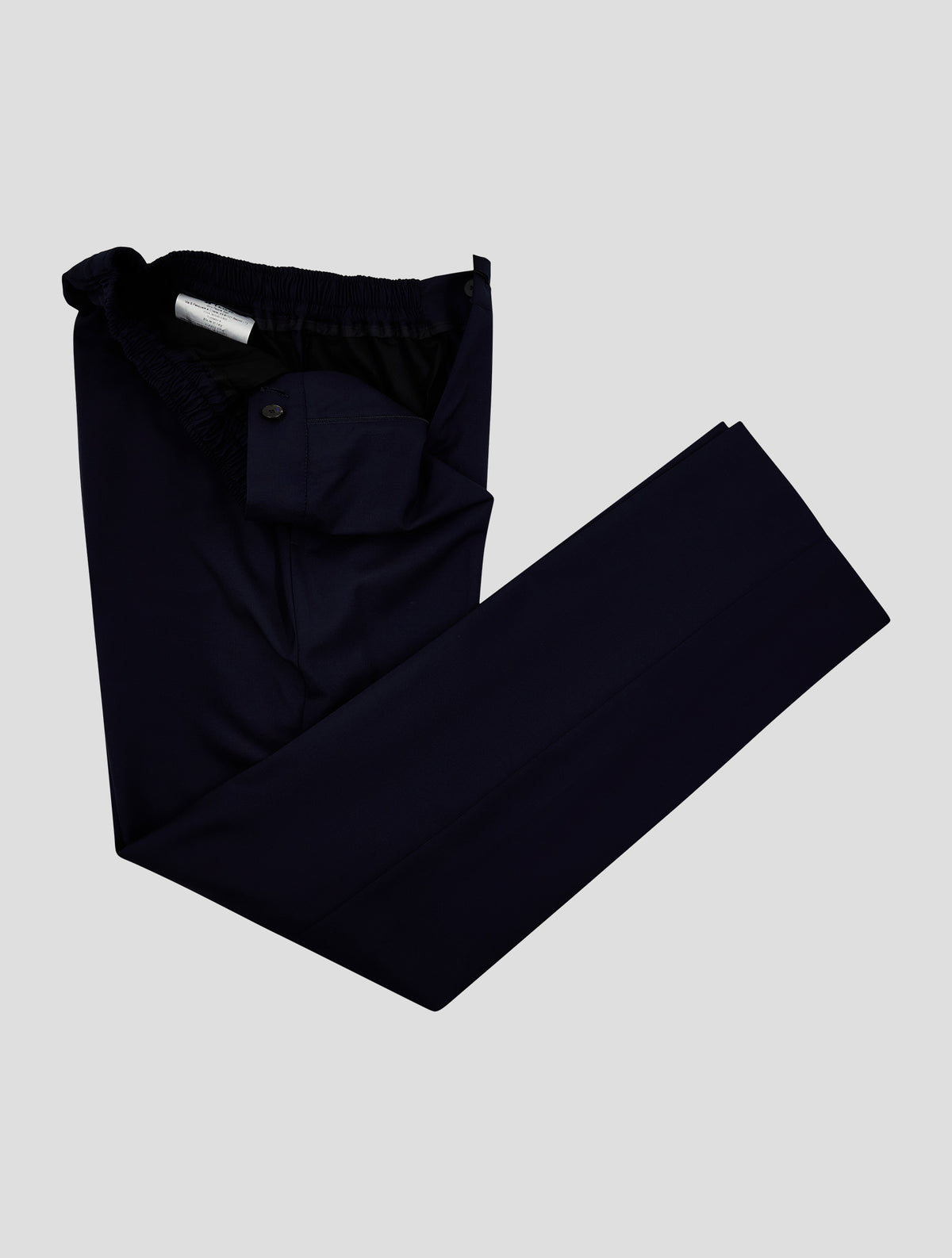 Kiton Knt Dark Blue Wool Pants