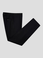 Kiton Knt Black Wool Dress Pants