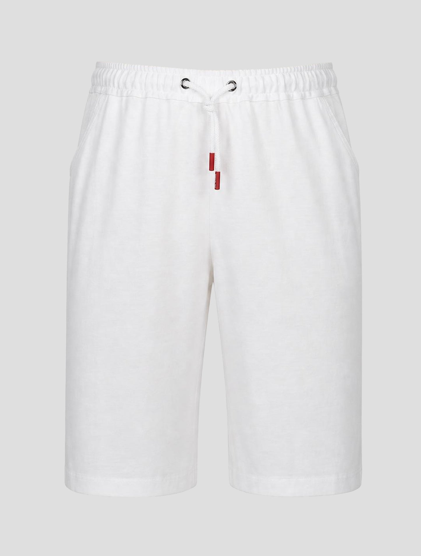 Kiton White Cotton Short Pants